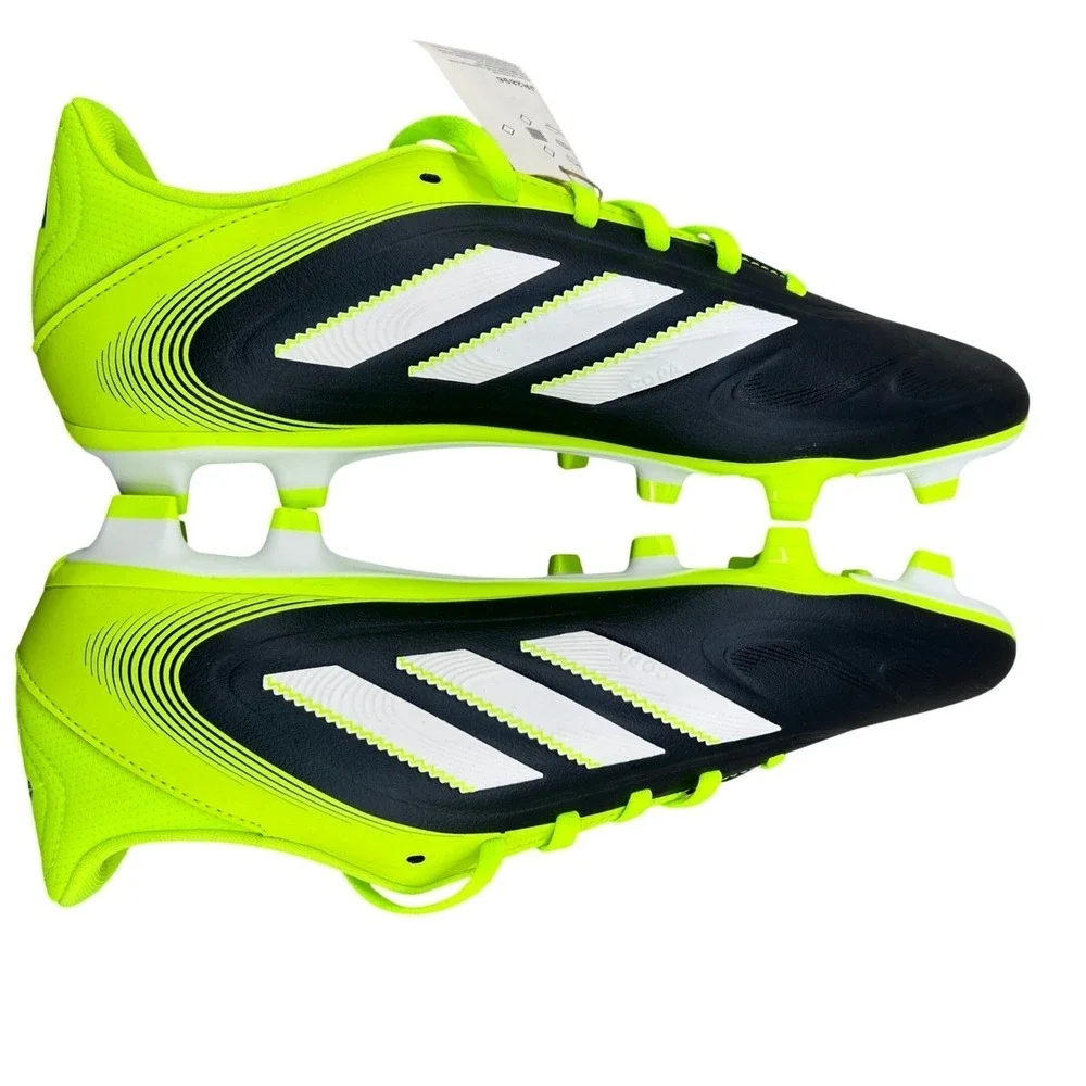 Adidas Copa Pure III Club Soccer FG/MG Cleats Black‎ Solar Yellow IE7495 10.5